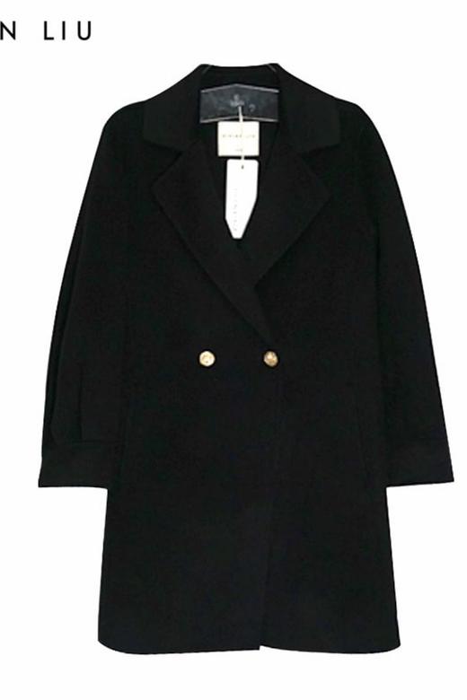 VIVIAN LIU薇薇安刘TJ2359303秋女装新款宽松西装领羊毛大衣 商品图5
