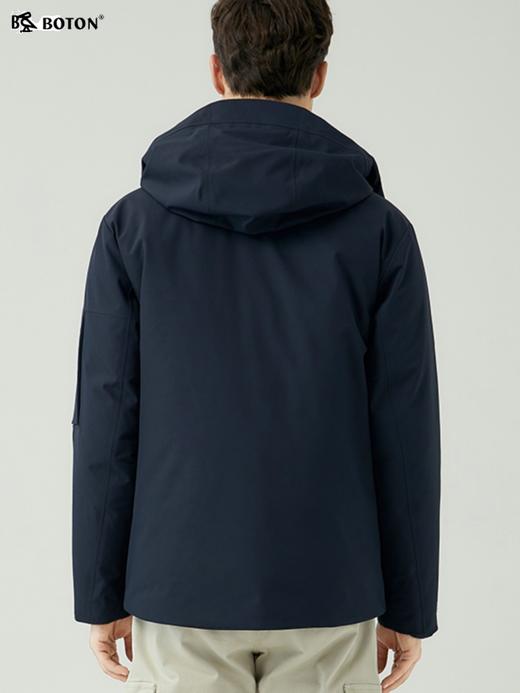 波顿男士秋冬 派克羽绒服 利落质感 白鸭绒连帽合身款MC813523 商品图1