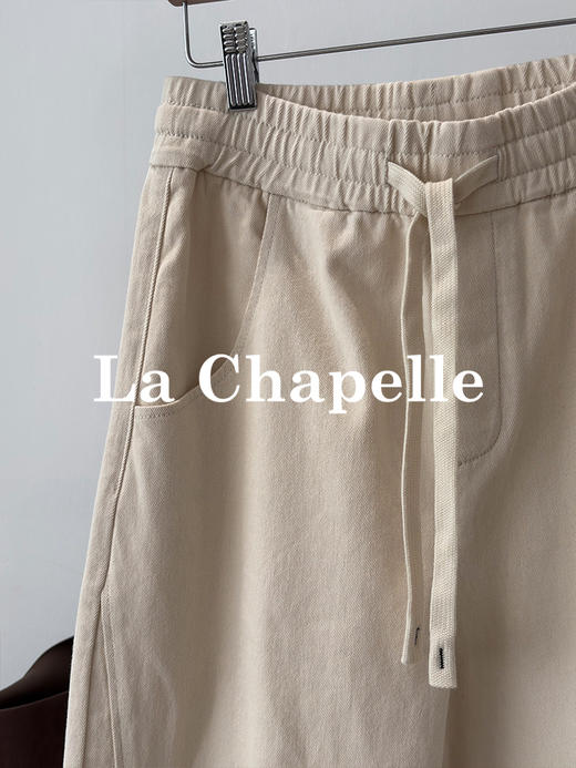会员福利【高克重/显瘦弯刀裤】拉夏贝尔/La Chapelle宽松阔腿百搭香蕉库高腰显瘦显腿直弯刀裤牛仔裤 商品图8