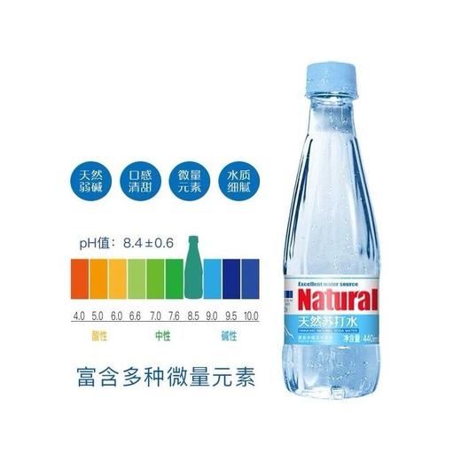 北大荒 倍爽天然苏打水 440ml/瓶 商品图1