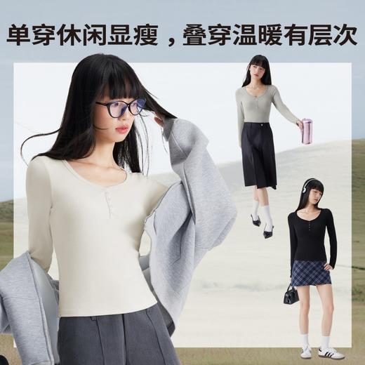 半练纽扣亨利领长袖SA004 商品图6