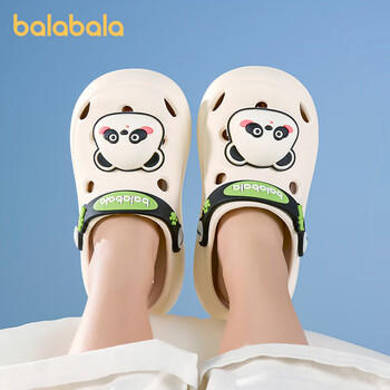 巴拉巴拉宝宝凉拖鞋夏季可爱卡通家居洞洞鞋男女童包头防滑外穿儿童沙滩鞋 商品图3