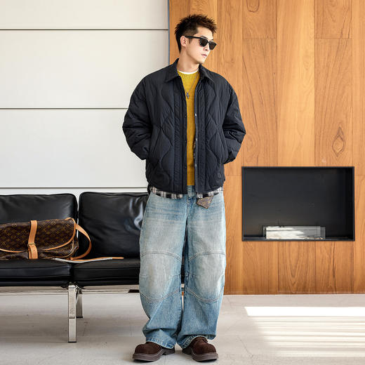 徐太浪【黑色百搭 褶皱感】大码厚款羽绒服男冬季保暖防寒服外套 商品图1