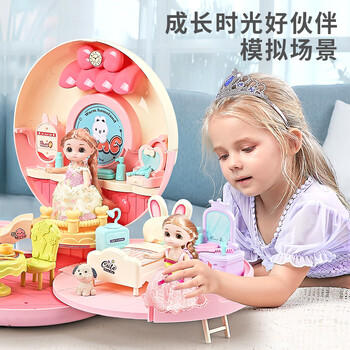 雅斯妮娃娃玩具女孩过家家公主屋甜甜圈卧室换装洋娃娃DIY儿童生日礼物 商品图7