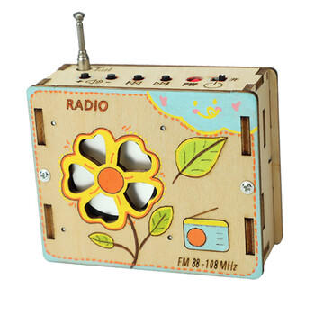 瑞禾实验玩具手工diy收音机木质科技手工小制作发明男女孩新年礼物 商品图4