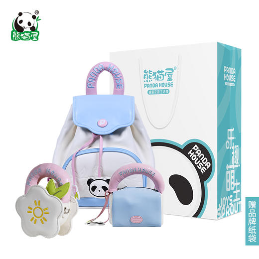 熊猫屋PANDAHOUSE 春日花花-嘟嘟PU双肩包/嘟嘟PU迷你包/嘟嘟PU方糖包   送纸袋 商品图4