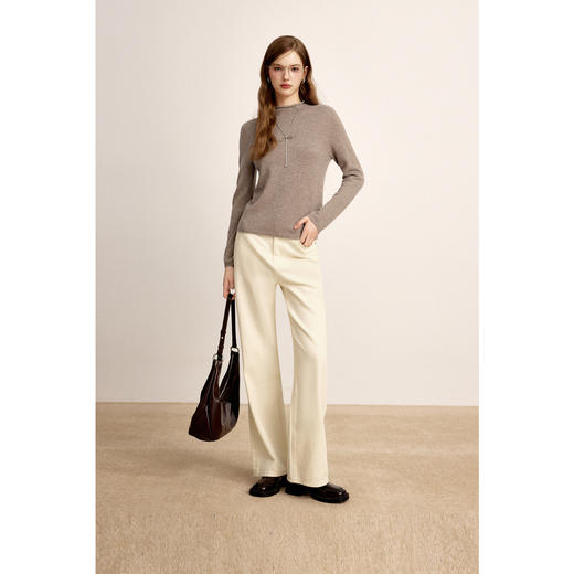 【商场同款】诗凡黎山羊绒针织衫2024冬新款打底衫女3FA533132R 商品图1