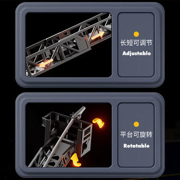 狂野骑士儿童玩具车男孩消防轨道车云梯工程车大号玩具车3-6岁生日礼物 商品图1