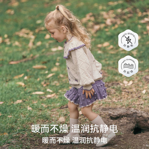 【宝宝服饰】嫚熙童装儿童毛衣女童2025新款秋冬保暖宝宝蚕丝美丽诺羊毛针织衫 商品图4