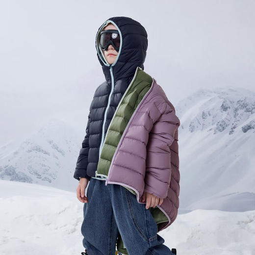 【MQD】男大童冬季新品潮酷休闲保暖连帽羽绒服 商品图4