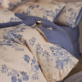 【下单7天内发】由米秋冬御岚系列全棉磨毛四件套|换季用它暖和舒适、睡过会上瘾|床单床笠可选