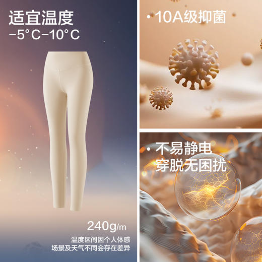 【10A抑菌】【M-2XL】【有棵树】女士磨绒秋裤保暖裤 商品图9