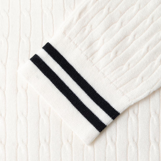 【商场同款】诗凡黎撞色polo领针织衫25秋新款长袖上衣3G8732961 商品图4