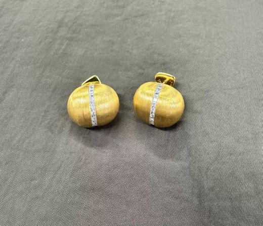 iKiCo拉丝银豆耳环 商品图1