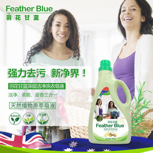 （6桶）澳洲品牌 国产版羽花甘蓝洗衣皂液洗衣液3kg*6桶送蔬果园4D玫瑰洗衣凝珠一袋 商品图7