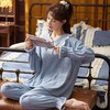 【带胸垫可外穿❗️卡通减龄 柔棉亲肤 透气不起球】可外穿睡衣女士秋冬季棉质长袖长裤韩版卡通宽松青少年家居服套装。hb 商品缩略图0
