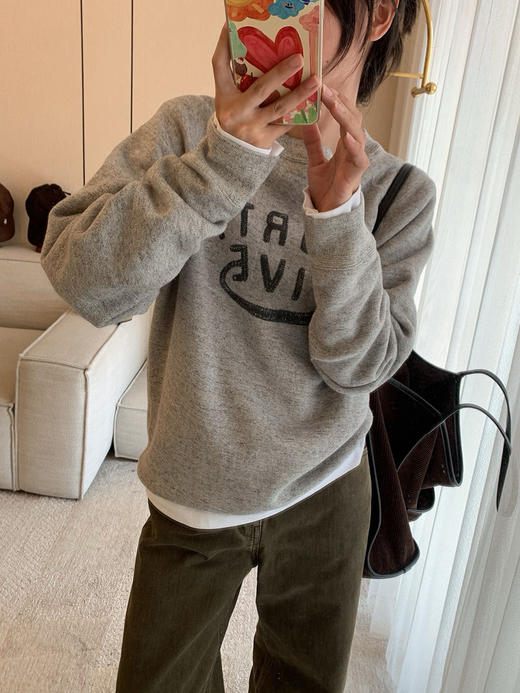 1021-2 亲戚工厂 一手渠道 45R全棉加绒卫衣 松软亲肤保暖 我穿L合身 商品图6