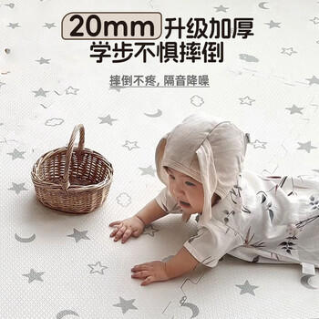爸爸妈妈婴儿爬行垫防摔拼接地垫加厚宝宝爬爬垫0甲醛客厅隔音泡沫垫60*60 商品图1