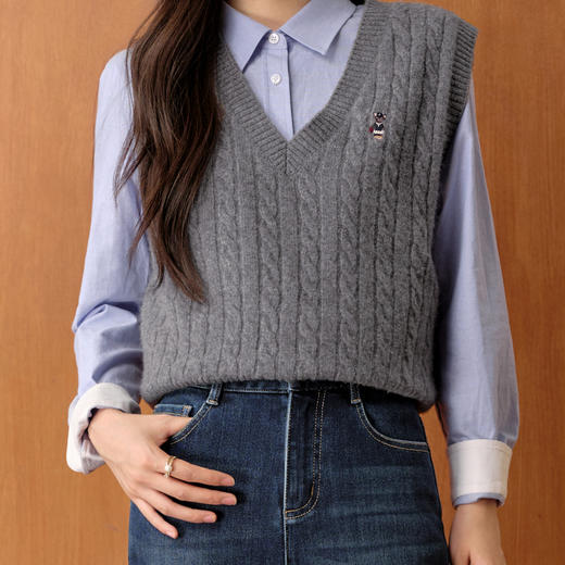 【严选】孟子义代言诗凡黎铅笔修身小脚牛仔裤2025冬新款加绒弹力显瘦靴裤7GA151321 商品图3