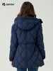 波顿女士秋冬季设计感小众菱形格显瘦中长款羽绒服LC757523 商品缩略图3