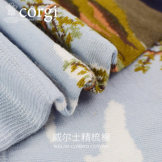 CORGI柯基自由骑士印花潮袜秋冬季男女同款中筒袜 商品图2