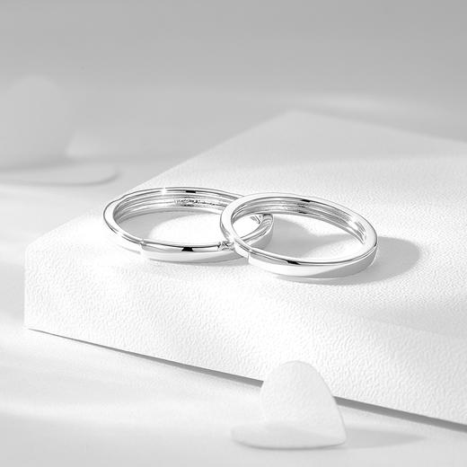 【999足银】卡蒂罗KADER 豹豹猫猫宠爱情侣对戒 萌趣涂鸦独特守护挚爱原创小众设计素圈可调节戒 轻奢百搭 商品图7