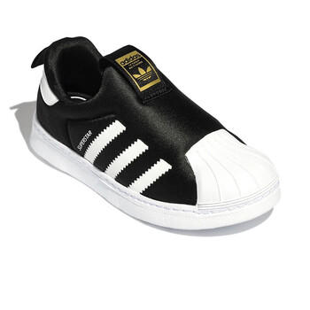 阿迪达斯（adidas）童鞋春秋款男女小童经典三叶草一脚蹬贝壳头运动鞋GX3231 商品图3