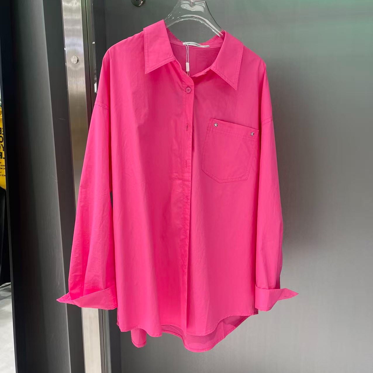 NC翻领单口袋长袖衬衫50629（红）秋季953011890321