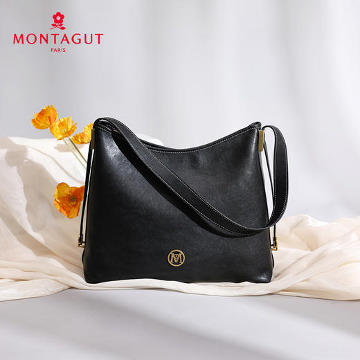 梦特娇女士时尚休闲单肩包腋下包通勤大容量手提包 商品图12