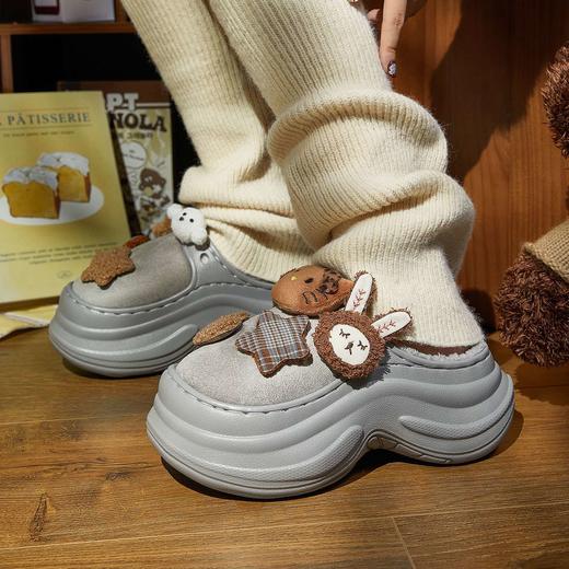 【36-40码】女士冬款卡通可爱不许冷星球棉拖鞋女款DIY毛绒拖鞋保暖【WG25130/9939】 商品图3