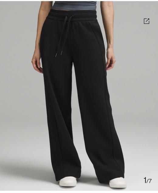 LULU 女士秋冬神裤加绒阔腿裤 Z-15677 商品图5