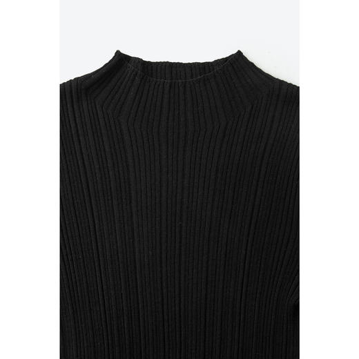 【商场同款】诗凡黎圆领套头针织衫2024冬新款修身女3FA533221R 商品图4