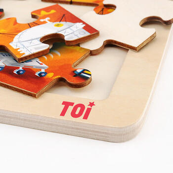 TOI儿童故事拼图玩具幼儿早教木质拼图拼板男女孩礼物 48片太空探索 商品图6