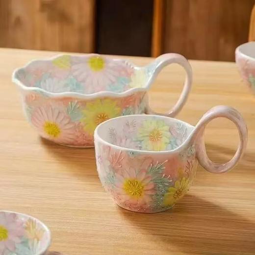 汇林濑户烧陶瓷餐具(繁花絮语)系列手绘米饭碗釉下彩高颜值小碗盘 商品图1