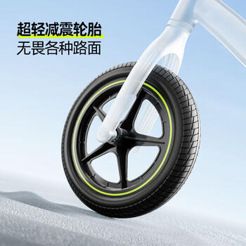 酷骑儿童平衡车1-6岁宝宝滑步车12寸轻便车身初学者S2樱霞粉 酷奇 商品图1