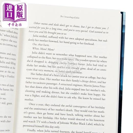 【中商原版】茱莉亚的解谜 千万销量作者 爱伦 坡大奖得主丽莎 斯科特林 英文原版 The Unraveling of Julia Lisa 商品图2
