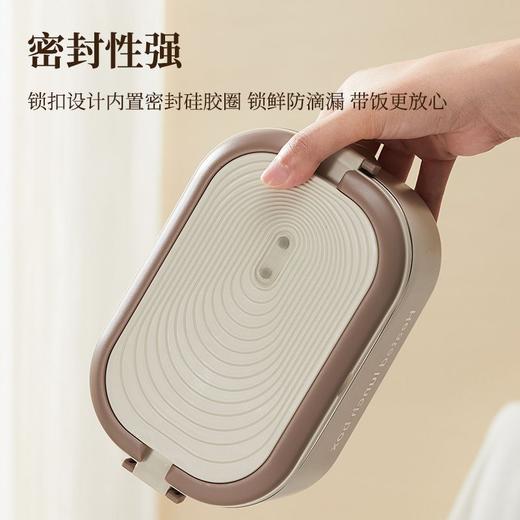【插电即热❗️免注水电热饭盒】选用食品用好材质「守护您的饮食安全」密封性强，菜肴汁水不洒漏，便携式上班族宿舍学生，便当盒免注水加热保温饭盒L 商品图3