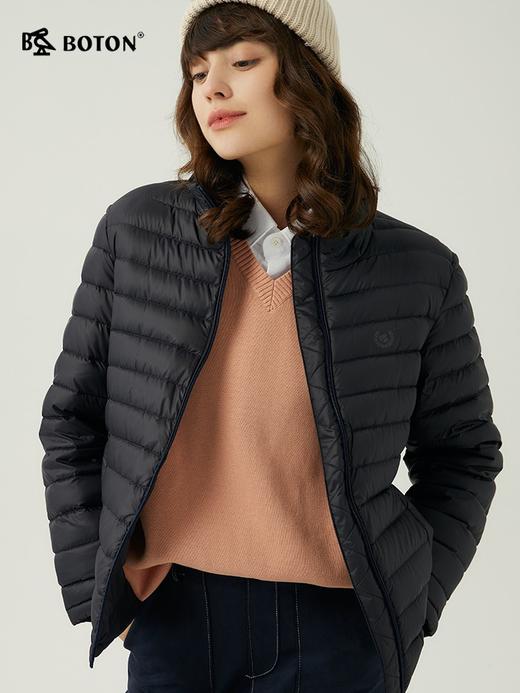 波顿女士秋冬合身连帽省心一衣三穿三合一易打理保暖羽绒服LC756523 商品图3
