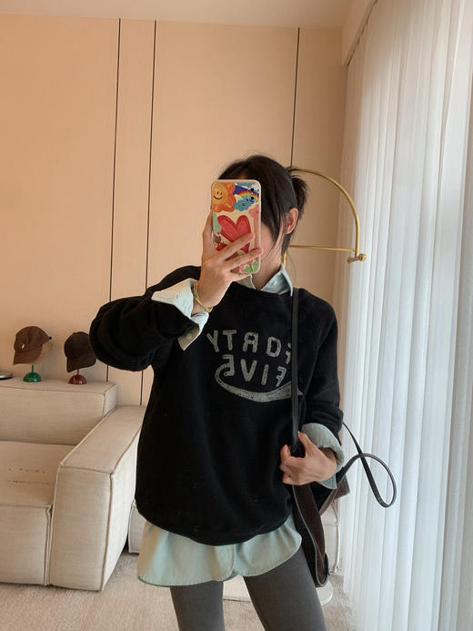 1021-2 亲戚工厂 一手渠道 45R全棉加绒卫衣 松软亲肤保暖 我穿L合身 商品图13