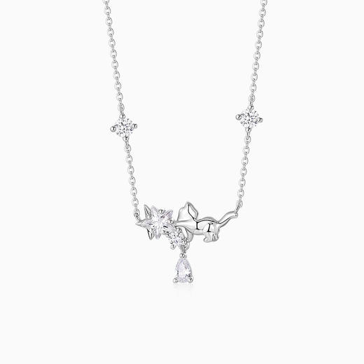 卡蒂罗KADER 摘星小猫项链 精致轻奢925银可爱灵动立体小猫 萌趣俏皮大方日常女友简约百搭时尚单品原创设计锁骨链 商品图0