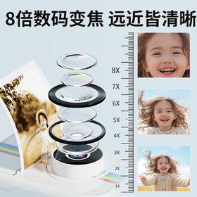 小魔拍立得儿童照相机玩具六一儿童节礼物7-14岁男女孩生日礼物支架款