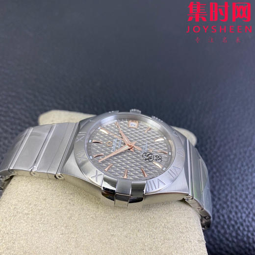 欧米茄 VS第四代星座系列 格子面金针 男士腕表 丹东8500一体机 表径38mm 商品图3