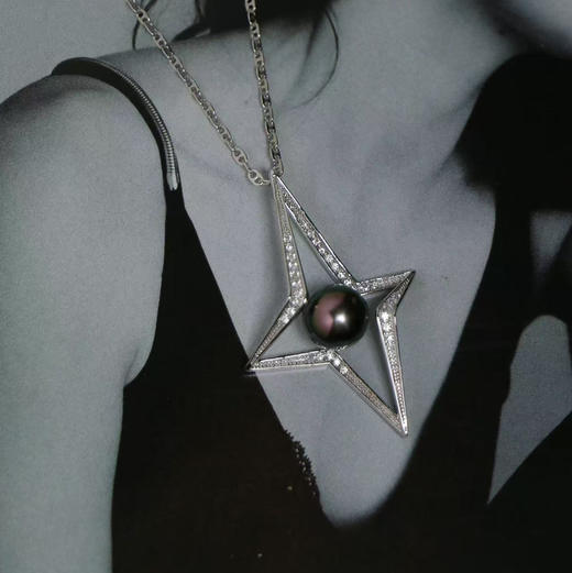 甄珠贝 大溪地吊坠 孔雀绿9-10mm 925银配件 商品图0