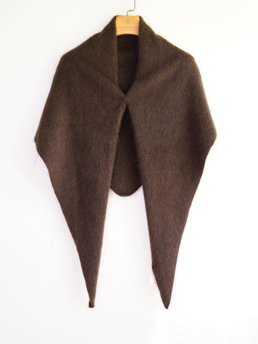 针织牦牛绒羊绒拉毛三角巾 商品图5