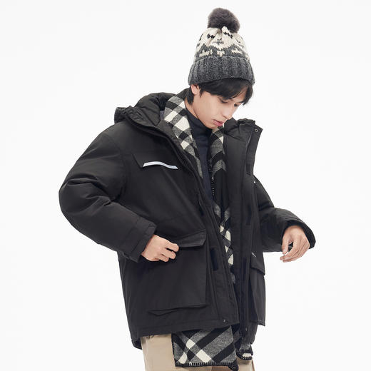 gxg.jeans【杜邦三防】男装冬季保暖加厚工装短款连帽羽绒服男JED1D2508294 商品图2