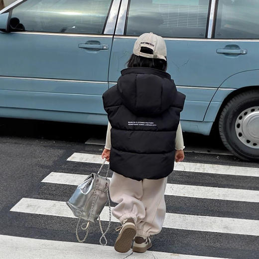【新款冬季儿童羽绒棉马甲】男童女童中大童加厚外穿纯色童装 商品图1