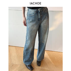 棉仓3661519005-钉珠牛仔裤