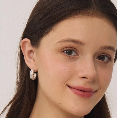 iKiCo循光系列星芒拉丝耳环 商品图2