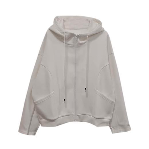 VIVIAN LIU D2417306梅春女装新款时尚立领连帽宽松长袖针织外套 商品图3