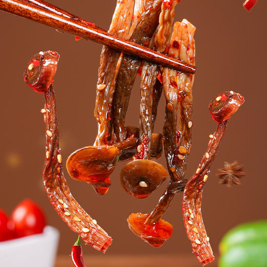 【5袋更超值❗️山椒/香辣味鹿茸菇】山林野趣的风味，甄选品质原料制作，香辣鲜脆开袋即食，清鲜里藏着巧「越嚼越有咸鲜」开袋即食办公休闲小吃下饭菜L-d 商品图2